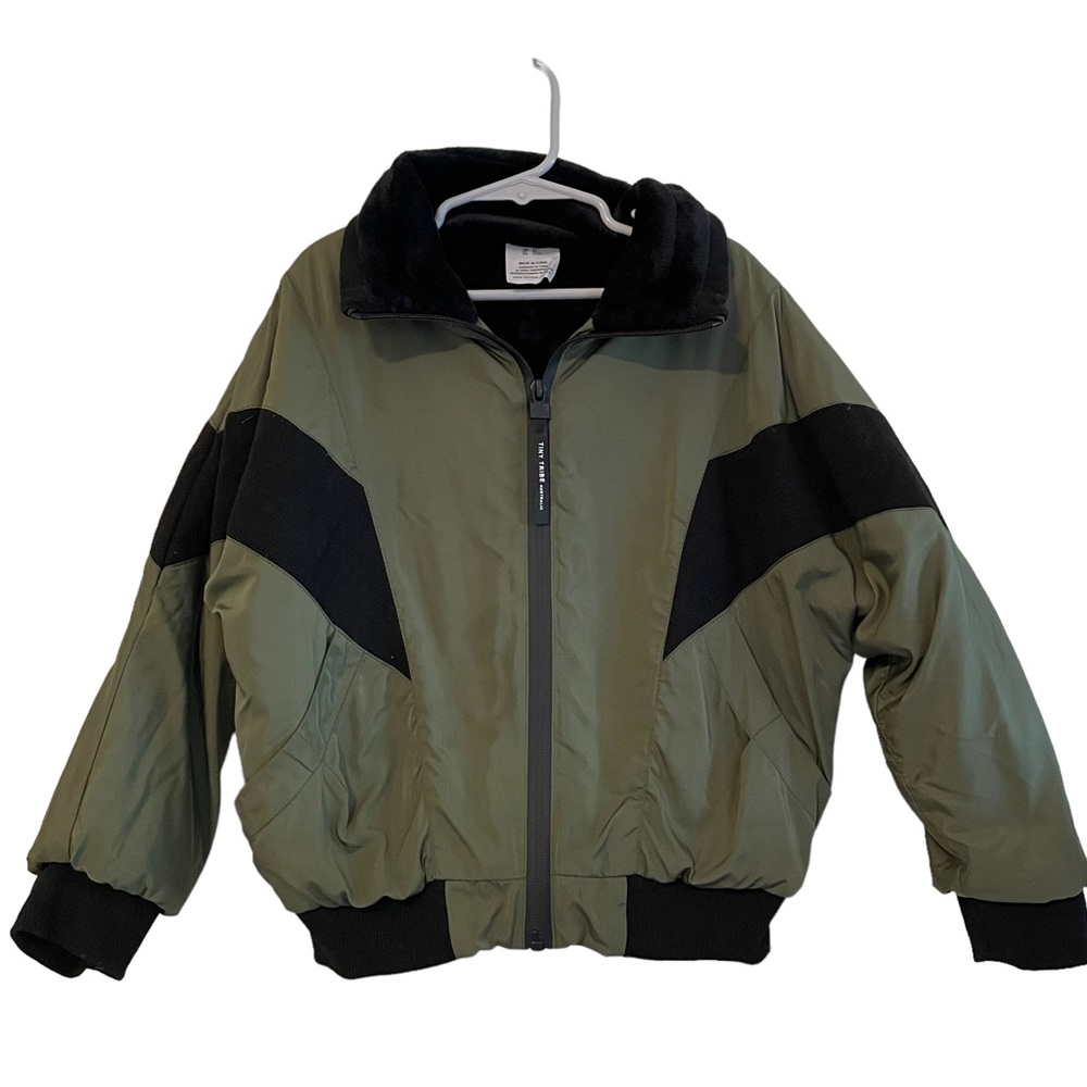 Tiny Tribe Green Black Jacket Size 5-6